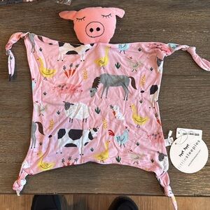 Little Sleepies Pink Farm Lovey